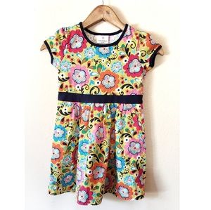 Hanna Andersson Floral  Dress SZ 6/7 12O
